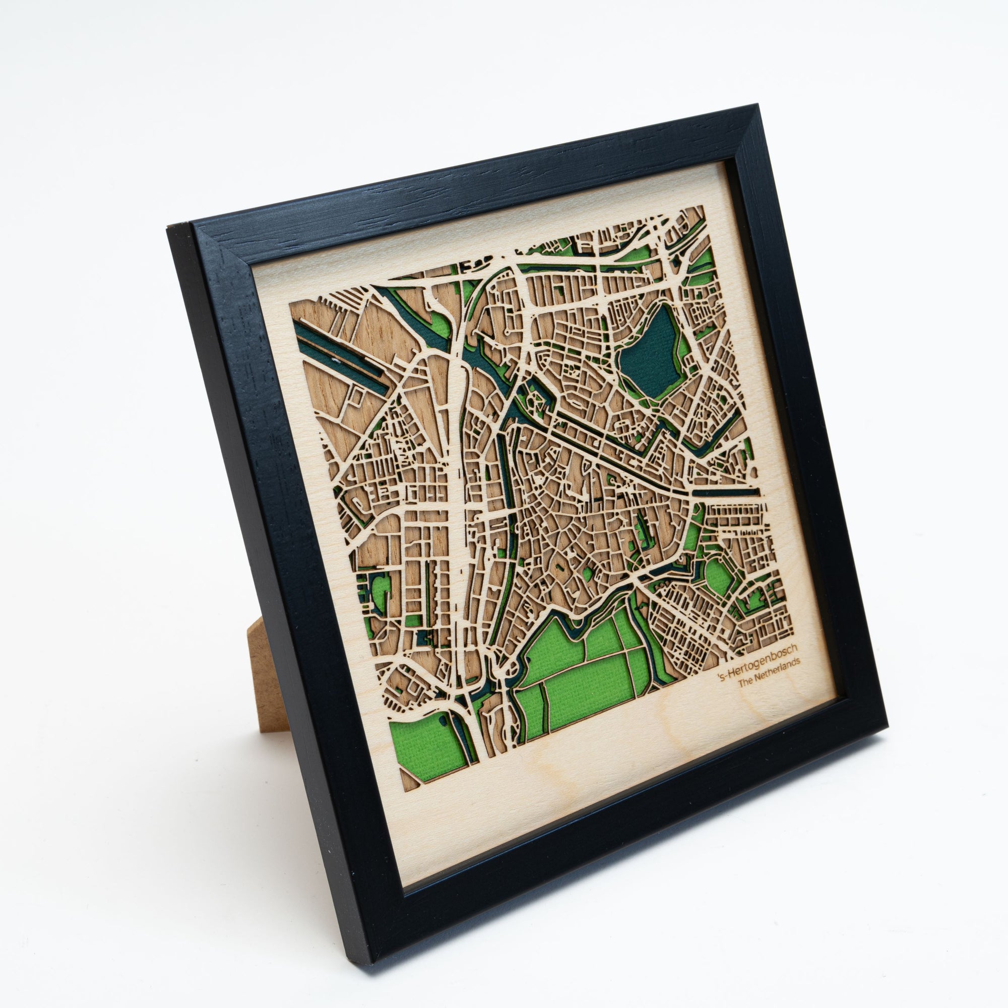 's-Hertogenbosch Map - Unique Wooden Wall Art - MAPLAB