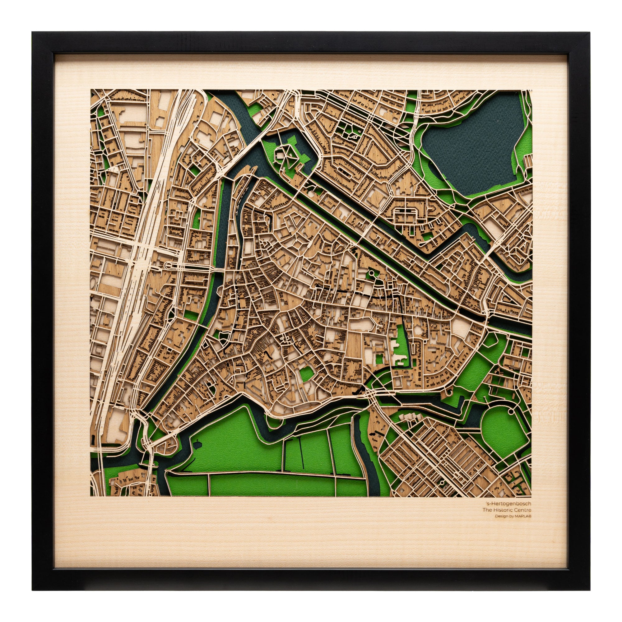 's-Hertogenbosch Centre Map Art - Limited Edition - MAPLAB