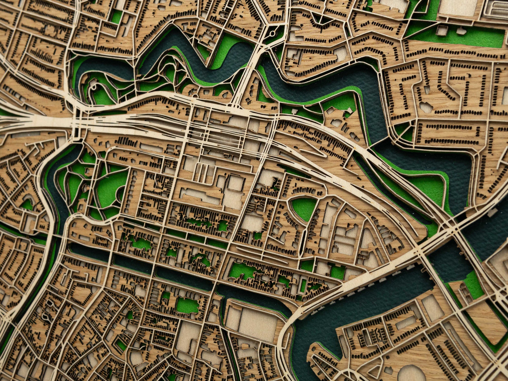 Haarlem Historic Centre – Handcrafted Wooden Artwork – MAPLAB