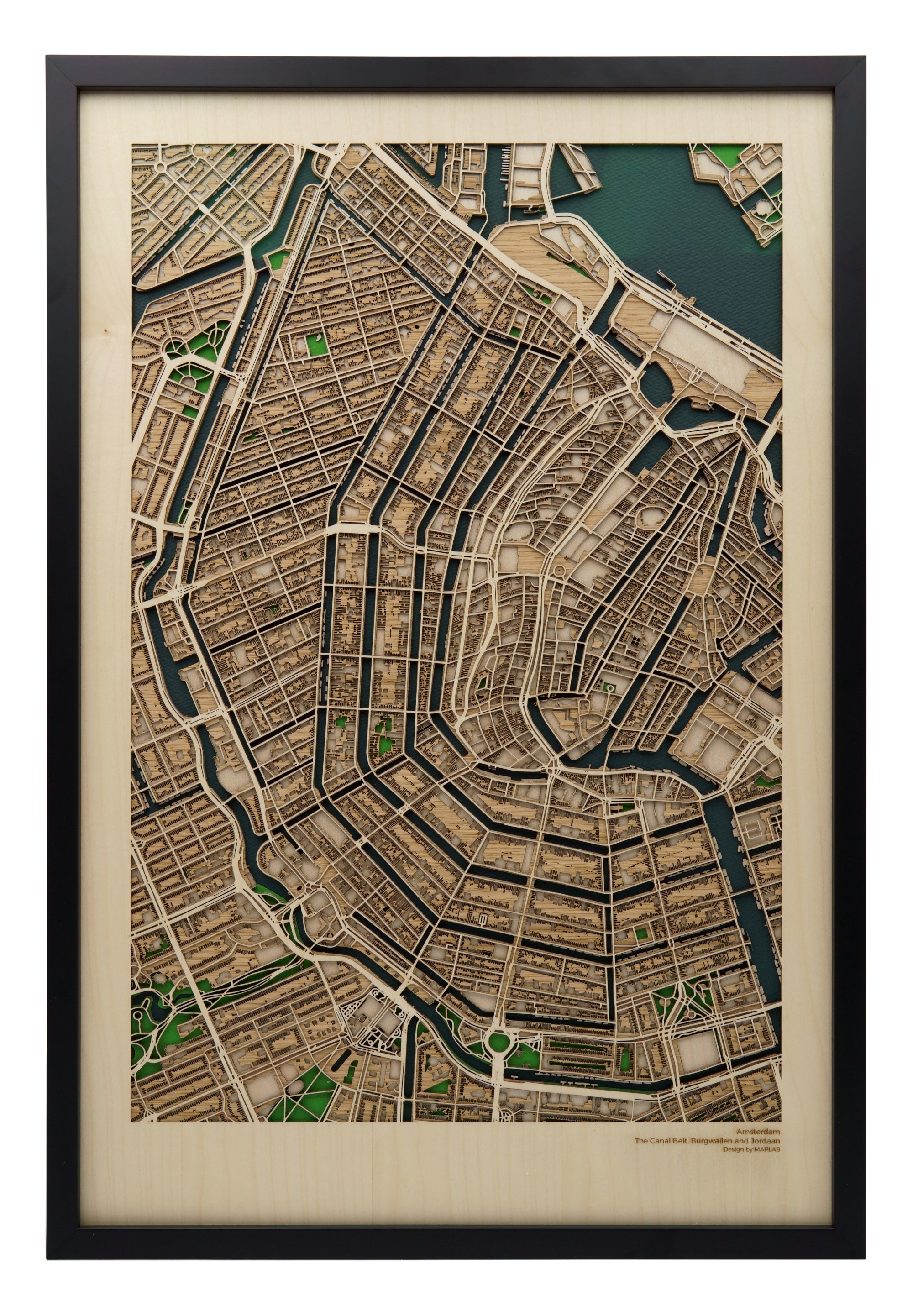 Amsterdam Jordaan – Unique City Map Art - MAPLAB