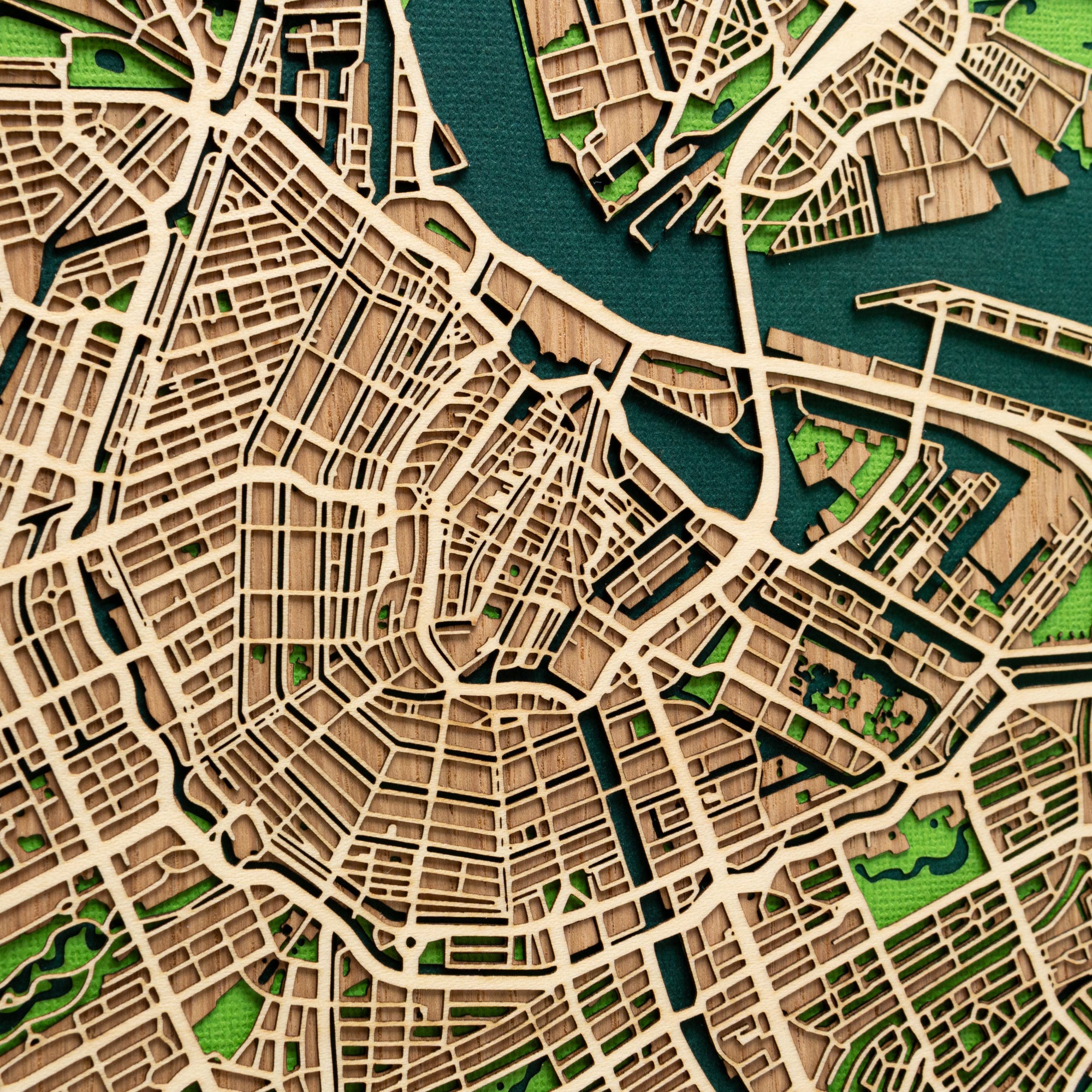 Amsterdam 27cm City Map Artwork - 3D Amsterdam Map - MAPLAB