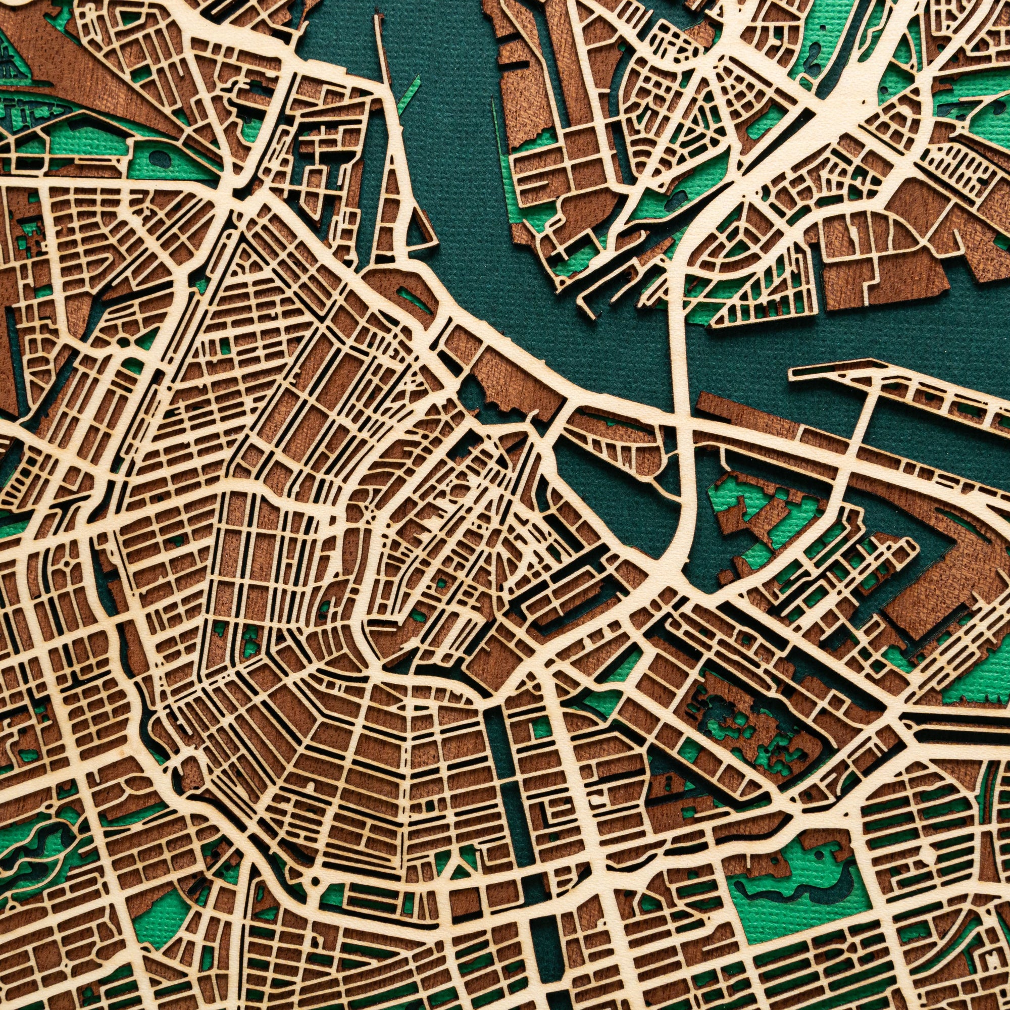 Amsterdam 27cm City Map Artwork - 3D Amsterdam Map - MAPLAB