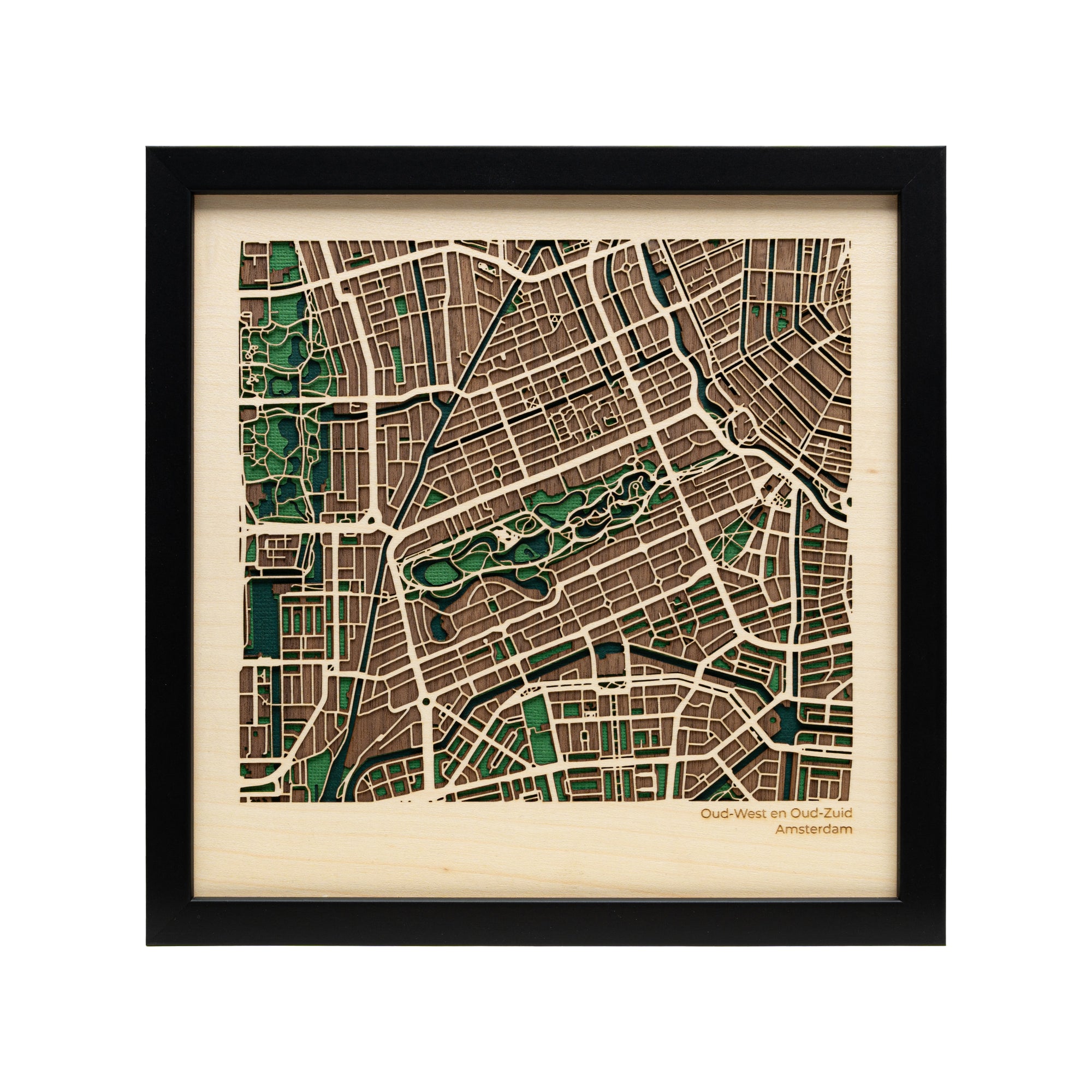 Amsterdam Oud-West & Oud-Zuid Map Art - MAPLAB