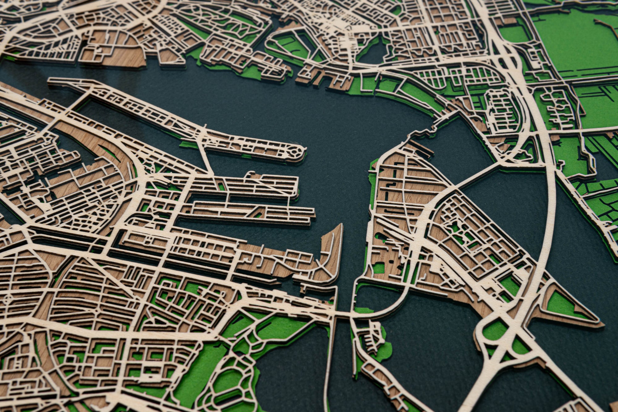 Amsterdam 60x40cm Panoramic Art - MAPLAB