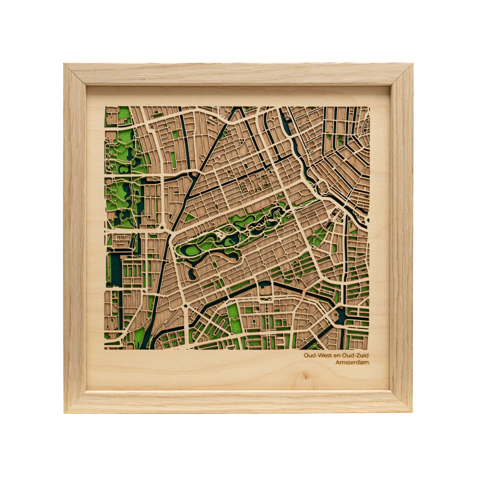 Amsterdam Oud-West & Oud-Zuid Map Art - MAPLAB
