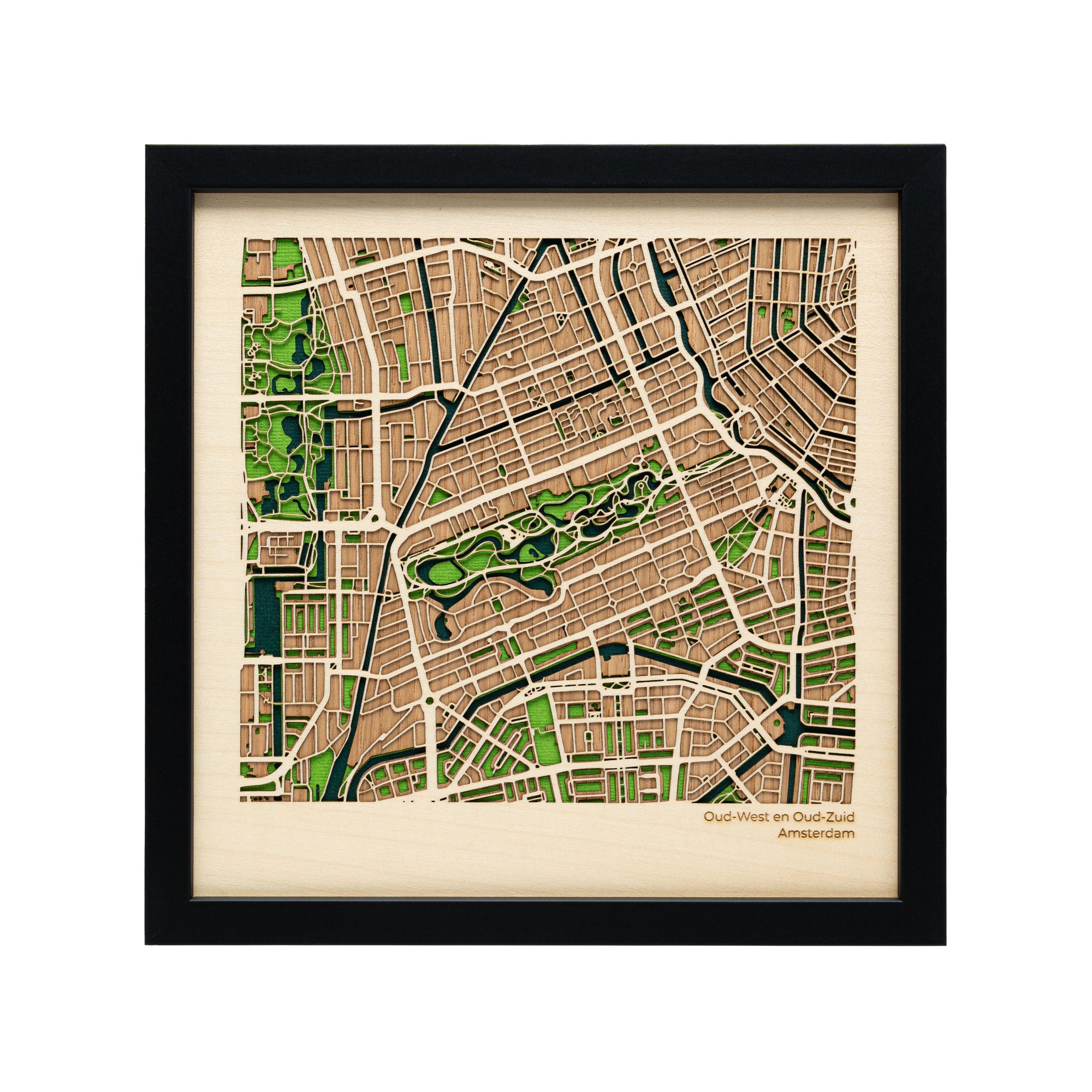 Amsterdam Oud-West & Oud-Zuid Map Art - MAPLAB