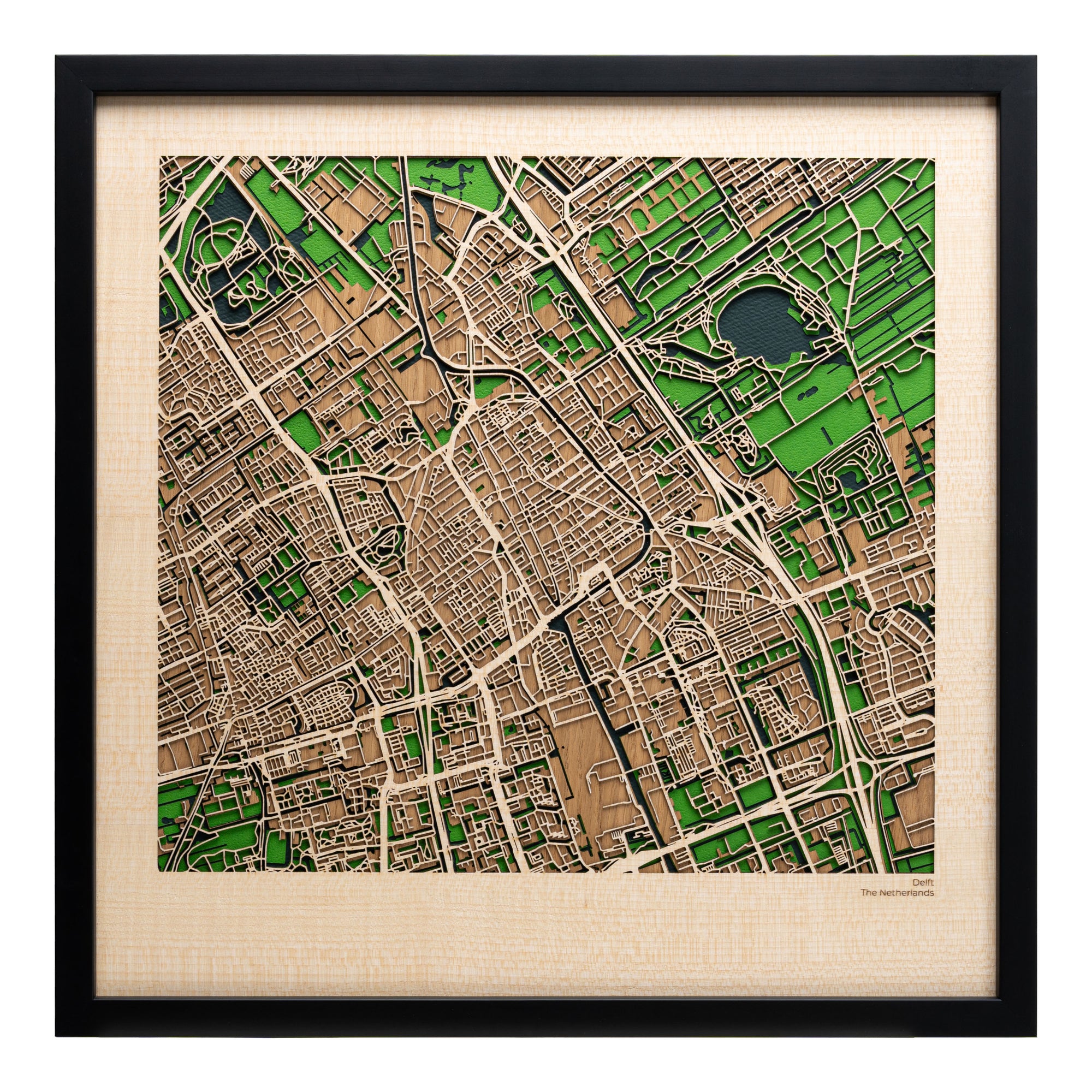 Delft Framed Art 40×40cm - Premium Framed Art - MAPLAB
