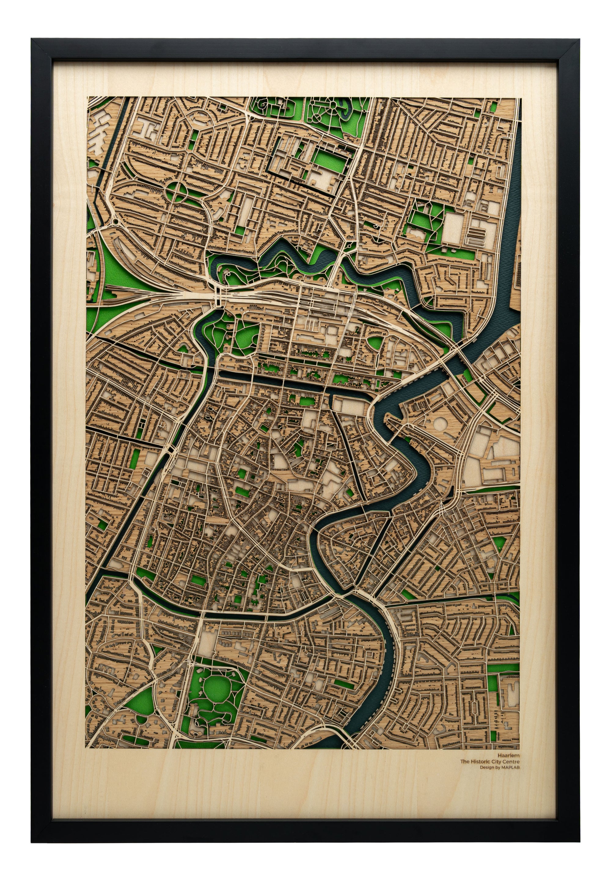 Haarlem Historic Centre – Handcrafted Wooden Artwork – MAPLAB