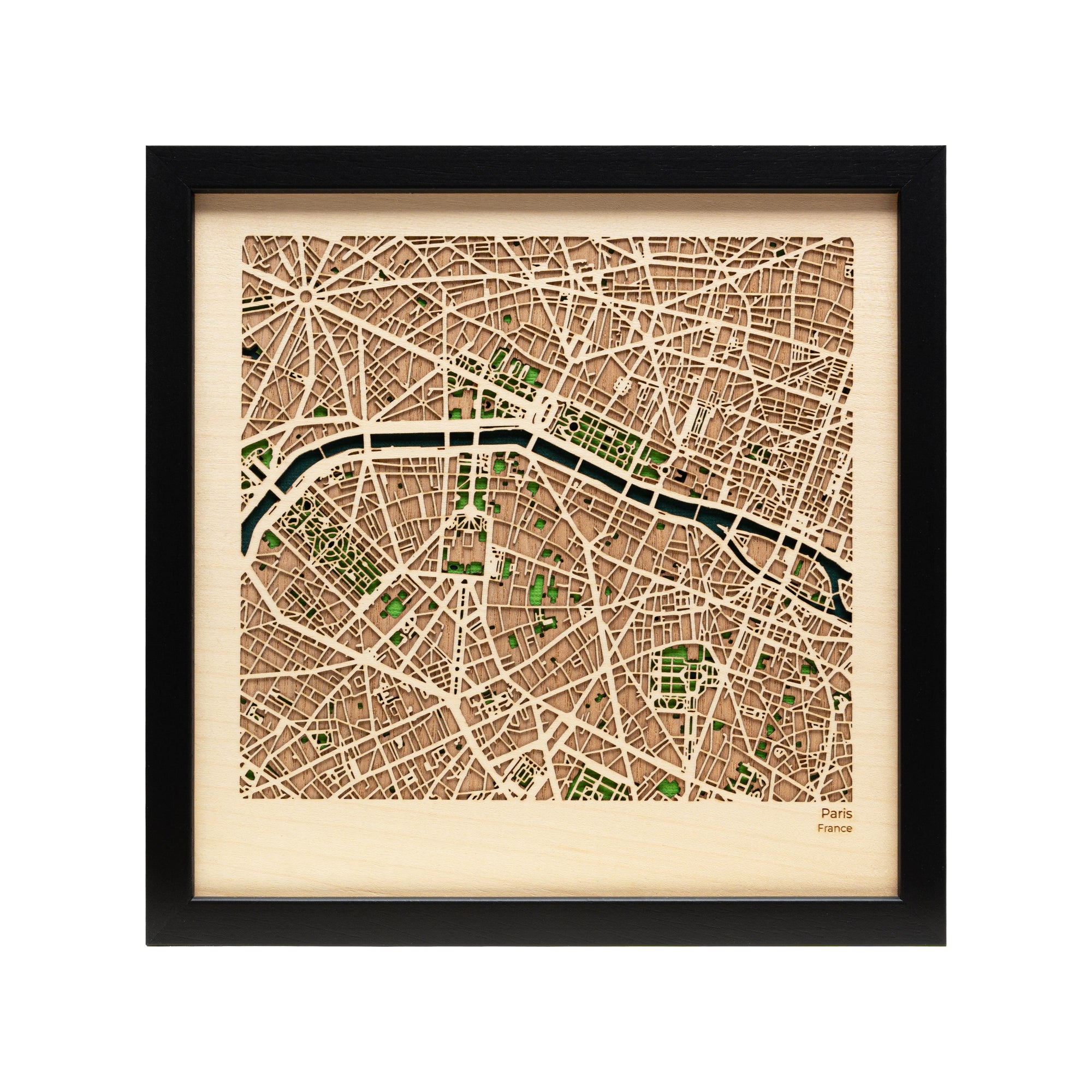 Paris Wall Art - Paris 20cm Map Decor - MAPLAB