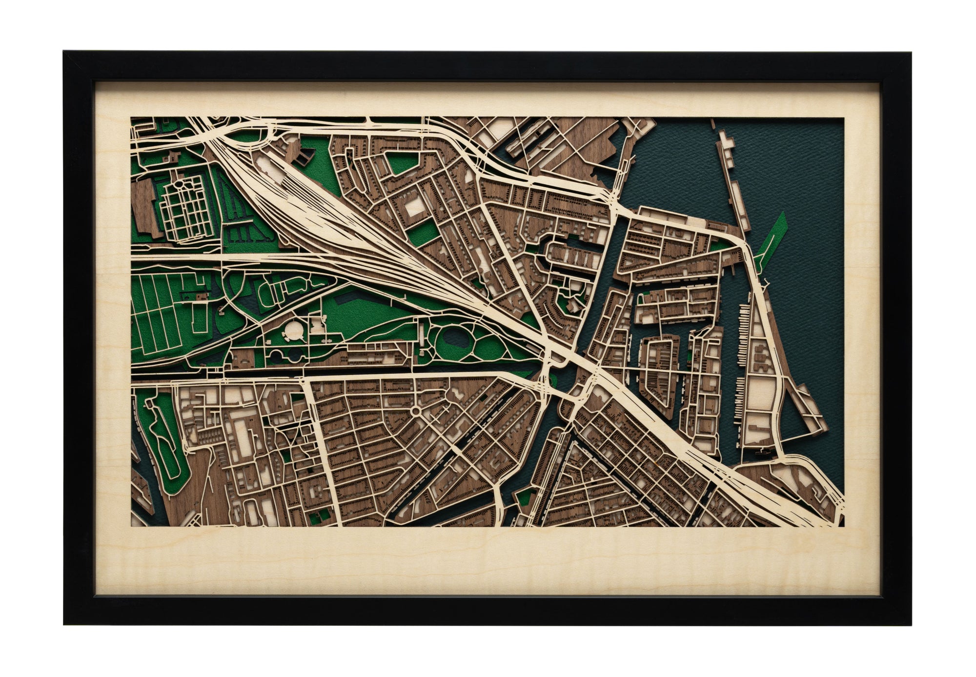 Amsterdam Westerpark Map Art - 3D Wooden Art – MAPLAB